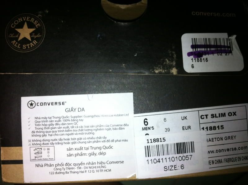 Converse Nghị Hưng có hàng made in china ko nhỉ? - 1