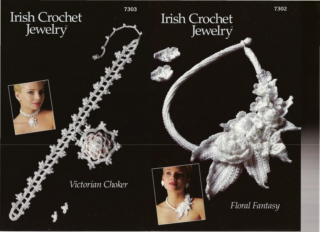 Irish Crochet Jewelry Pattern, Crochet Patterns Jewelry