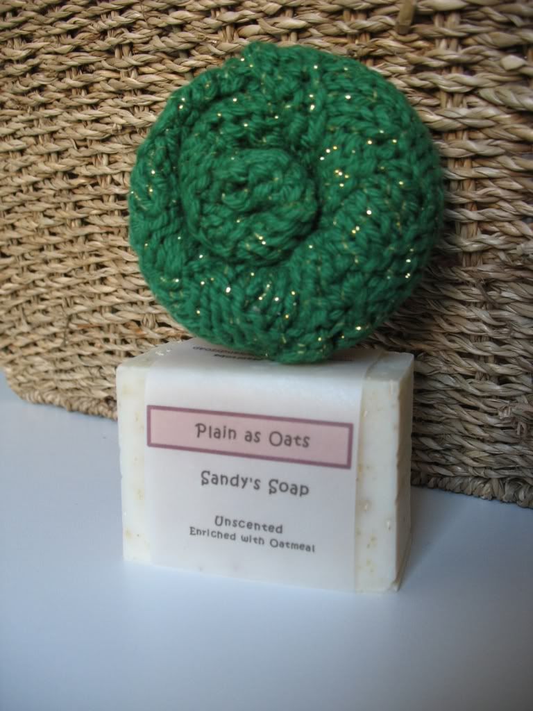 Plain as Oats Soap<br>With Knitted Wash Cloth