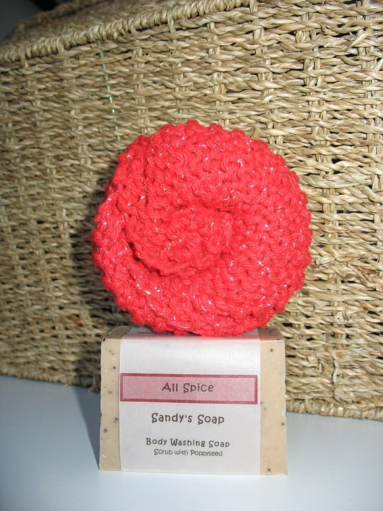 All Spice Soap &<br> Knitted Wash Cloth