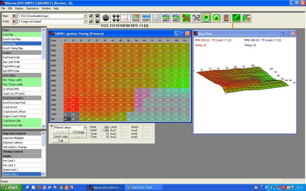 Some advice analysing my NIStune results please for underachieving SR20DET.