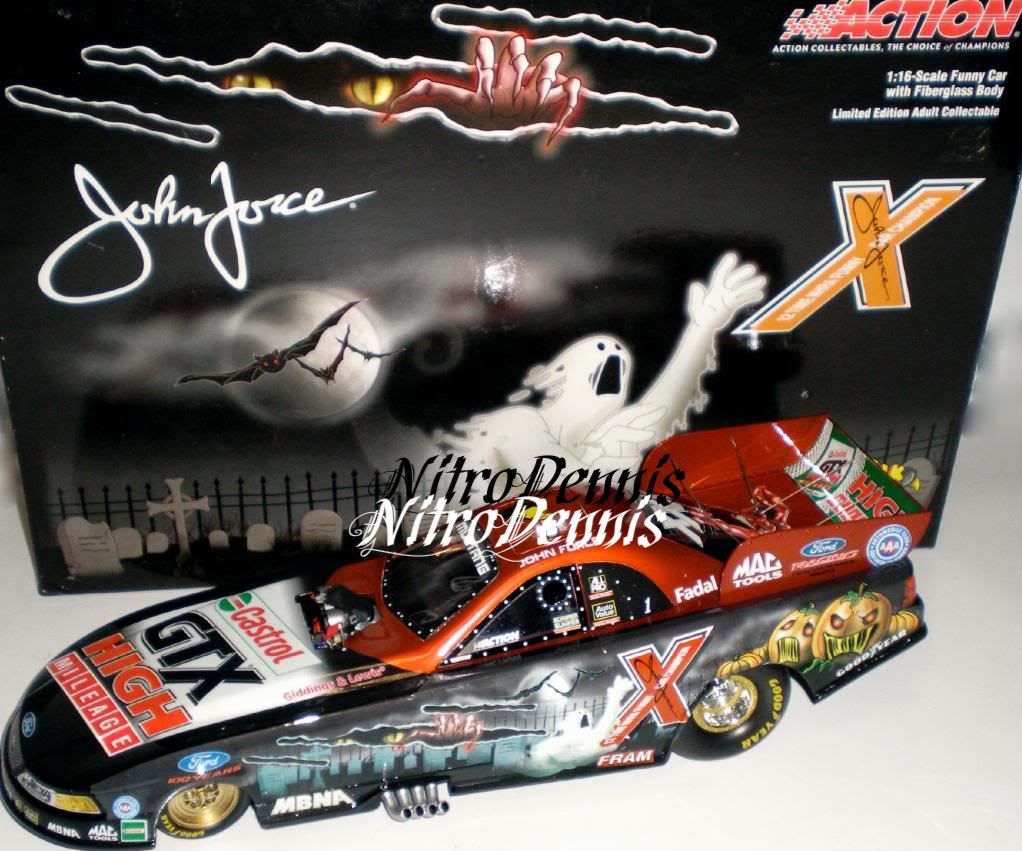 NHRA JOHN FORCE 116 Diecast Funny Car NITRO Action 2003 HALLOWEEN Very