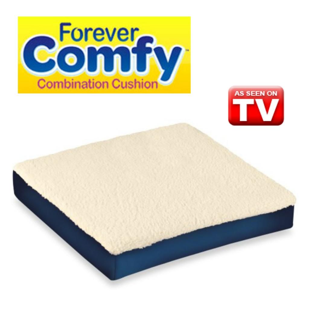 FOREVER COMFY As Seen on TV Combination Foam & Gel Core Seat Cushion