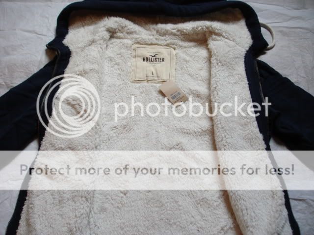 New Hollister Womens Fur Hoodie Jacket Size M & L  