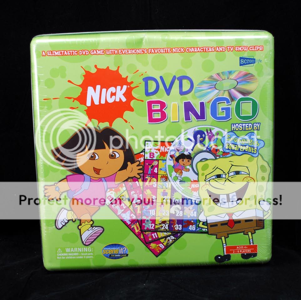Nickelodeon Nick DVD Bingo Game Hosted by Spongebob Squarepants New SEALED