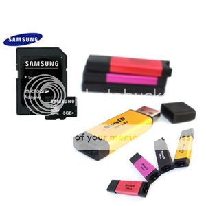   MicroSD Memory Card with SD Card Adapter and USB Reader Flash Drive