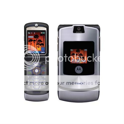 Motorola RAZR V3i Gray Unlocked Cellular Phone GSM Flip Phone