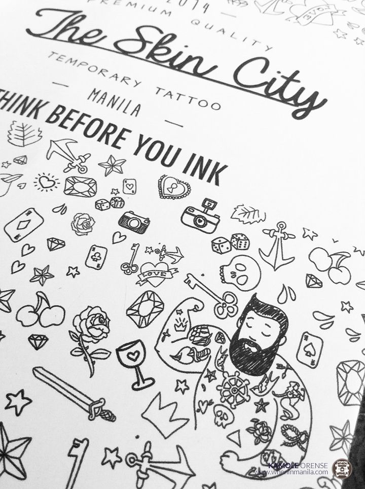 The Skin City Temporary Tattoos