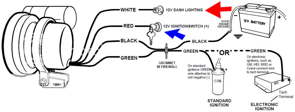 Auto Gauge Wiring Diagram Tachometer Trusted Wiring Diagrams