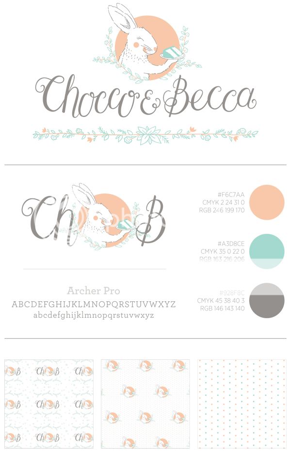 Chocco&Becca Logo Design and Branding by Happiness is...