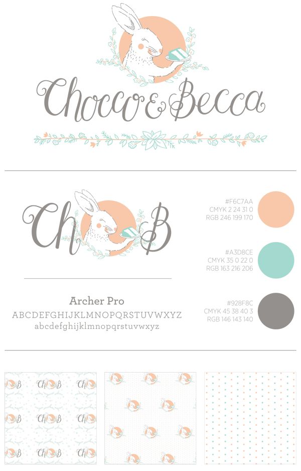Chocco&Becca Logo Design and Branding by Happiness is... Chocco&Becca Logo Design and Branding by Happiness is...