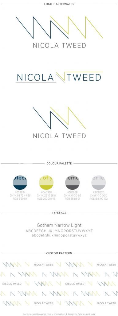 Brand Guide for Nicola Tweed, by fathima kathrada illustration and design