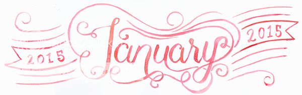 Happiness is... free printable January 2015 calendar and planner