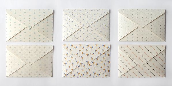 Happiness is... handmade stationery products: envelope notebooks!