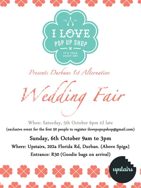I Love Pop Up Shop Alternative Wedding Fair in Durban
