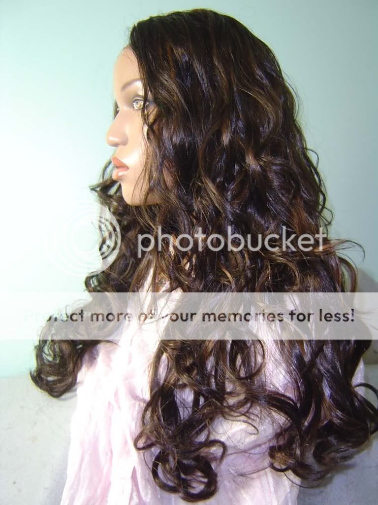 LACE FRONT SYNTHETIC WIG EAR 2 EAR NO SHED WAVY CURLY  