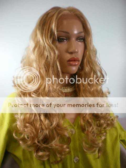 LACE FRONT NO SHED INVISIBLE HAIRLINE DRAG WIG BLONDE  