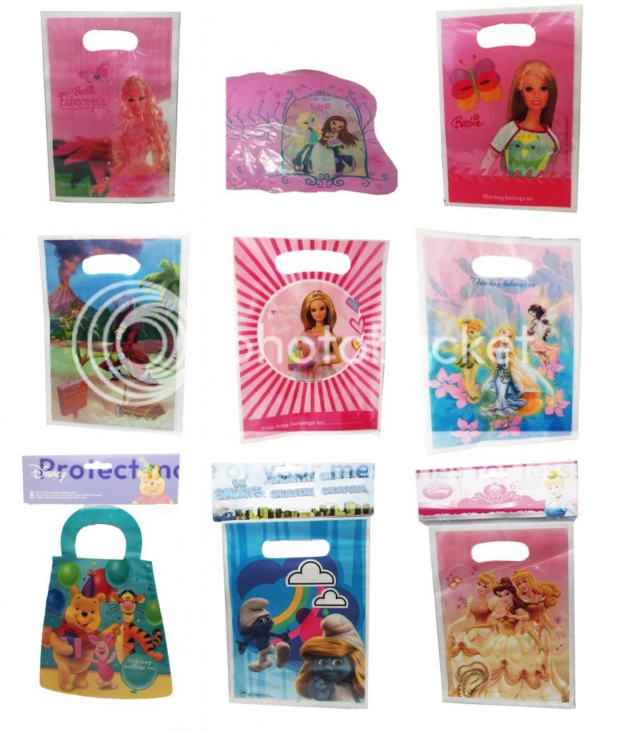 Lootbags Barbie Fairies Peter Pan Kids Girls Empty Party Bag Filler Loot Gift
