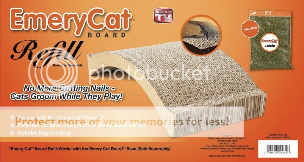 Emerycat Board Refill EC021104 w Free Bag of Catnip New in Package 
