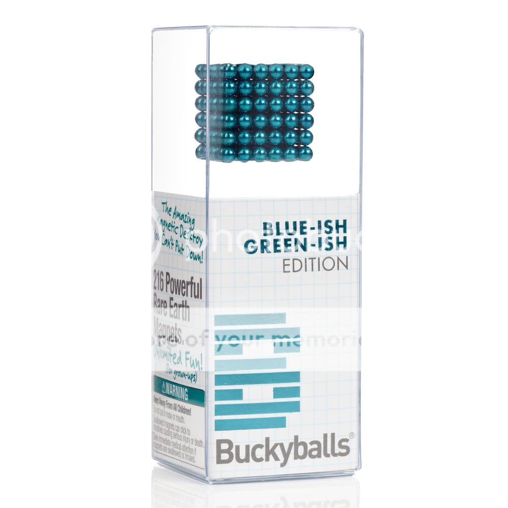 Blue ish Green ish Edition Buckyballs Chromatics 216 RARE Powerful